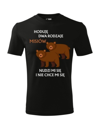 Hoduje dwa rodzaje misiów (męska)
