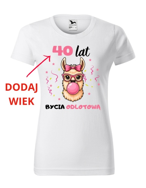 Koszulka urodzinowa - " ... lat bycia odlotową"
