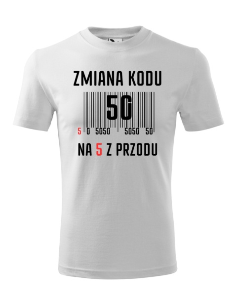 Koszulka urodzinowa - "Zmiana kodu na .... z przodu"