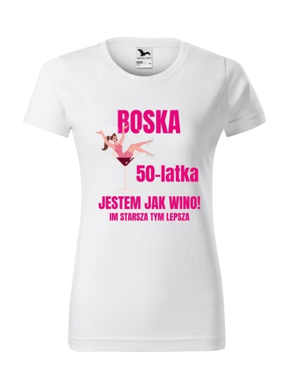 Koszulka urodzinowa - Boska ... latka jestem jak wino