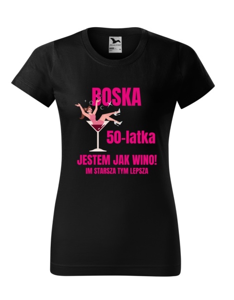 Koszulka urodzinowa - Boska ... latka jestem jak wino