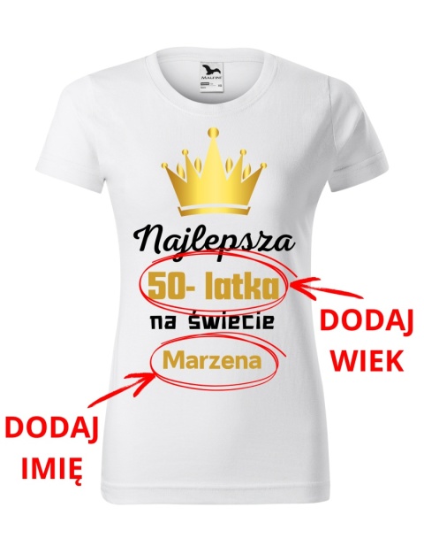 Koszulka urodzinowa - Najlepsza .... latka na świecie