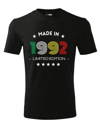 Koszulka urodzinowa - Made in .... limited edition