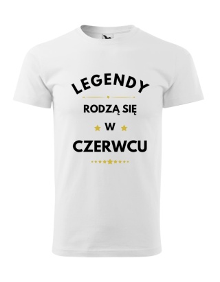 Koszulka urodzinowa - "Legendy rodzą się w ... "