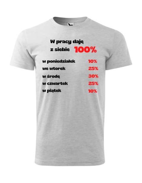 W pracy zawsze daje z siebie 100%
