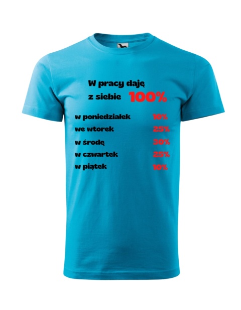 W pracy zawsze daje z siebie 100%