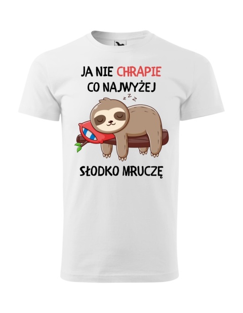 Ja nie chrapię, co najwyżej słodko mruczę (męska)