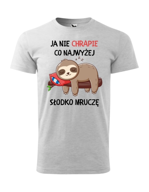 Ja nie chrapię, co najwyżej słodko mruczę (męska)