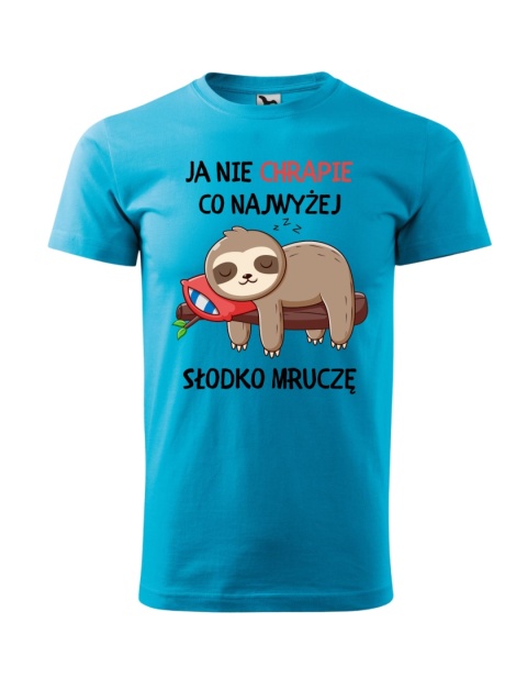 Ja nie chrapię, co najwyżej słodko mruczę (męska)