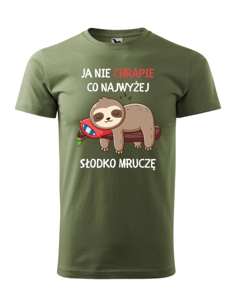 Ja nie chrapię, co najwyżej słodko mruczę (męska)