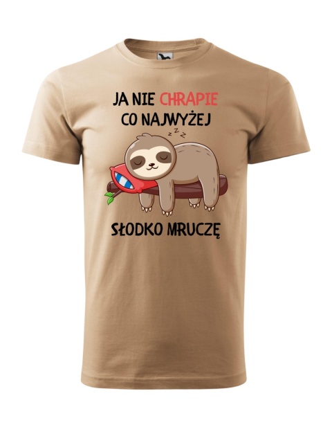 Ja nie chrapię, co najwyżej słodko mruczę (męska)
