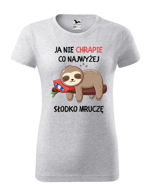 Ja nie chrapię, co najwyżej słodko mruczę (damska)
