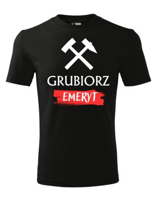 Barbórka - Koszulka dla Górnika - Grubiorz emeryt
