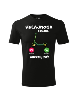 Hulajnoga dzwoni, muszę iść (chłopiec)