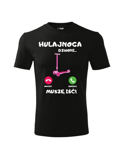 Hulajnoga dzwoni, muszę iść (dziewczynka)