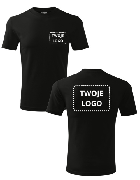 Koszulka z logo firmy DRUK CYFROWY (przód i tył)