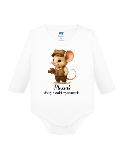 Mały słodki myszaczek (+imię) body