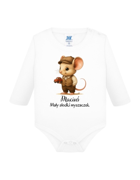 Mały słodki myszaczek (+imię) body