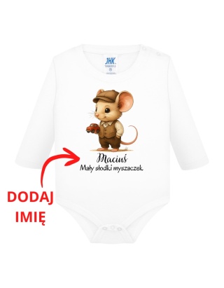 Mały słodki myszaczek (+imię) body