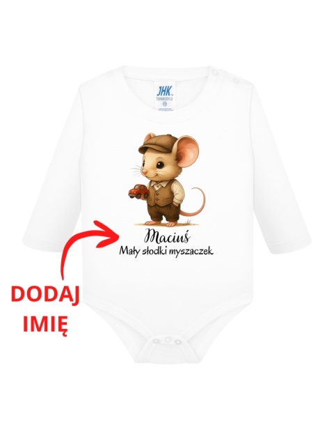 Mały słodki myszaczek (+imię) body