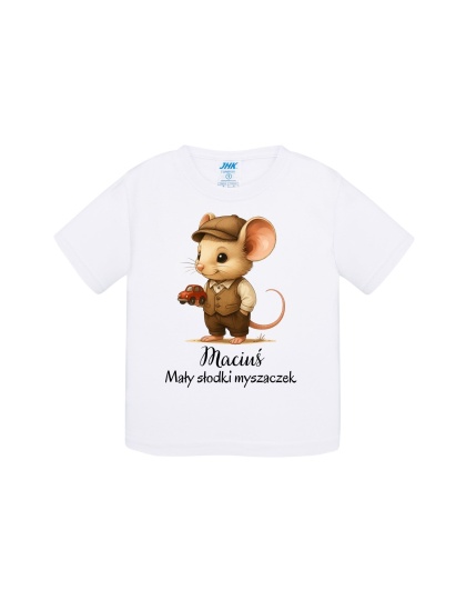 Mały słodki myszaczek (+imię) koszulka