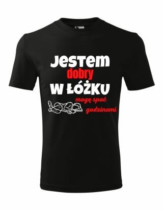 Jestem dobry w łóżku... Potrafię spać godzinami