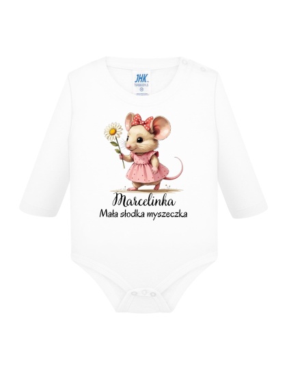 Mała słodka myszeczka (+imię) body