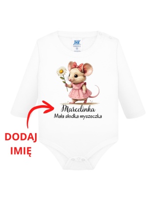 Mała słodka myszeczka (+imię) body