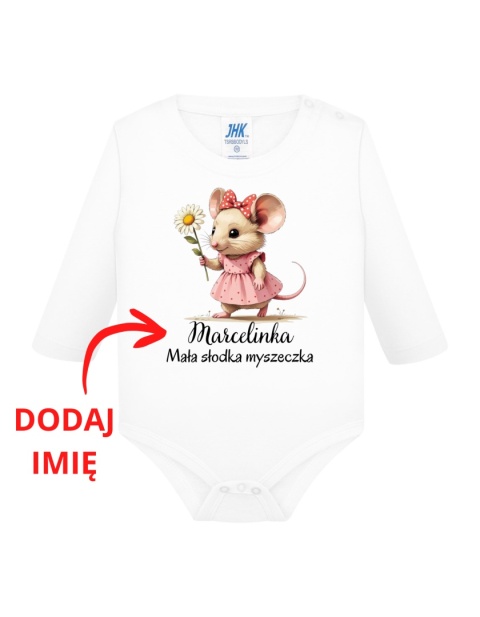 Mała słodka myszeczka (+imię) body