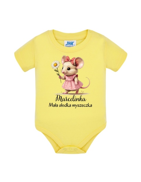 Mała słodka myszeczka (+imię) body