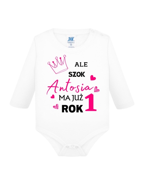 Ale szok! ... ma już rok! (+imię) dziewczynka