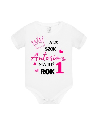 Ale szok! ... ma już rok! (+imię) dziewczynka