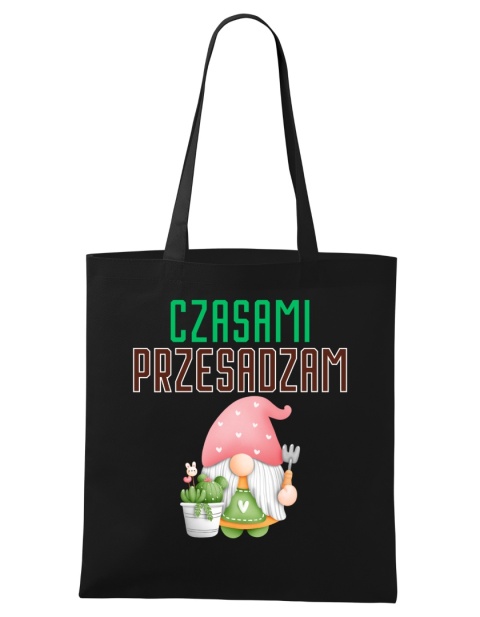 Shopperka "Czasami przesadzam" z krasnalem