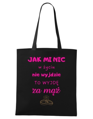 Shopperka "Jak mi nic w życiu nie wyjdzie to wyjdę za mąż"