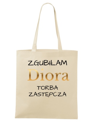 Shopperka "Zgubiłam Diora. Torba zastępcza"