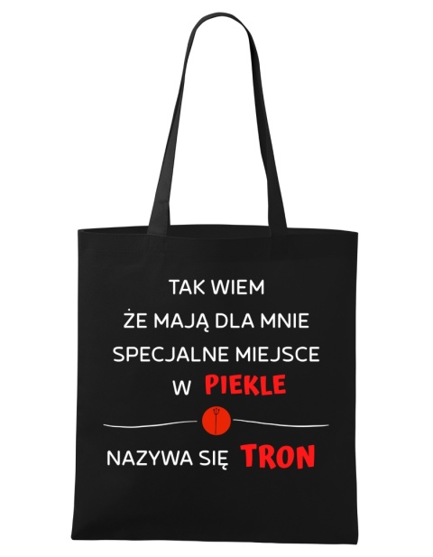 Shopperka "Tak wiem, że mają dla mnie specjalne miejsce w piekle, nazywa się tron"