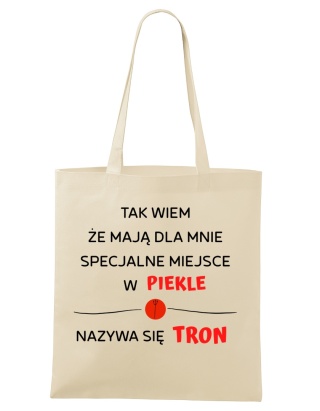 Shopperka "Tak wiem, że mają dla mnie specjalne miejsce w piekle, nazywa się tron"