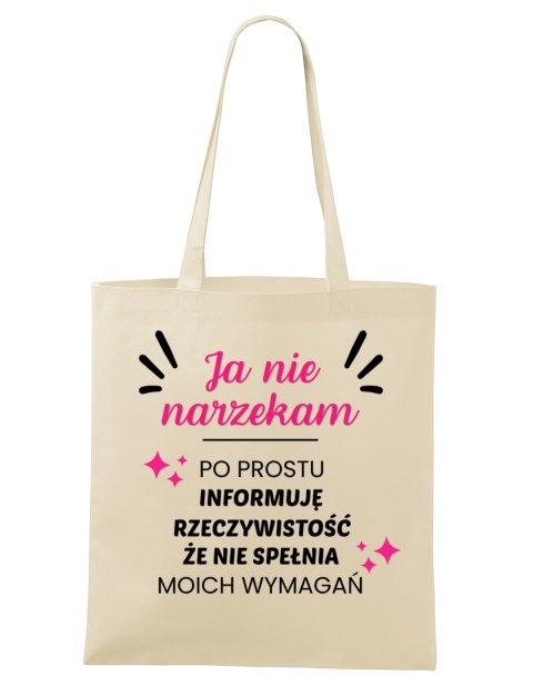 Shopperka "Ja nie narzekam, ja po prostu informuję rzeczywistość że nie spełnia moich wymagań"