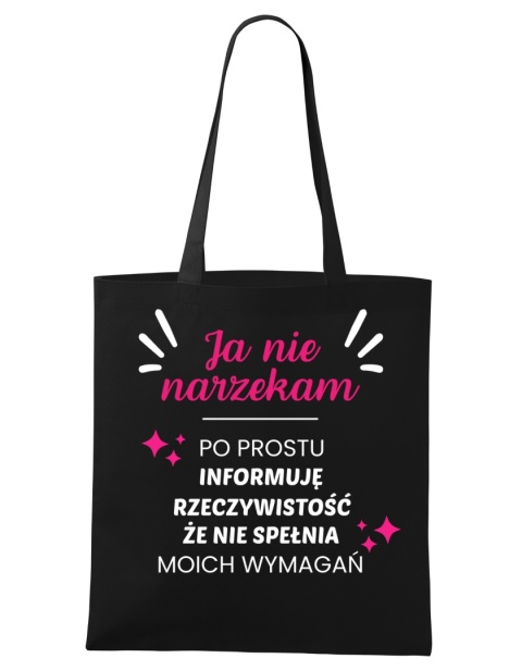 Shopperka "Ja nie narzekam, ja po prostu informuję rzeczywistość że nie spełnia moich wymagań"
