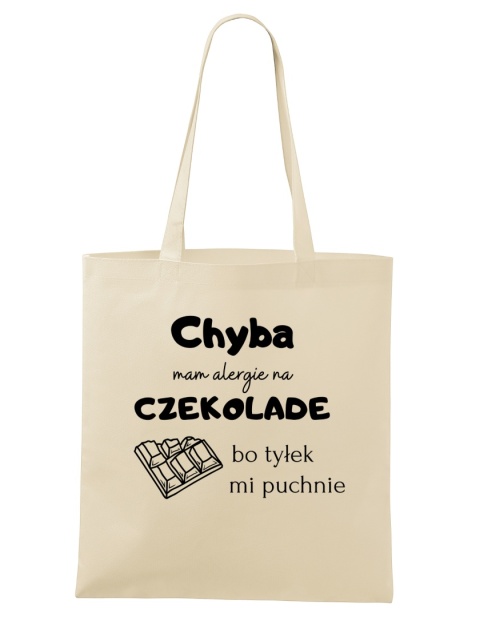 Shopperka "Chyba mam alergię na czekoladę, bo mi tyłek puchnie"