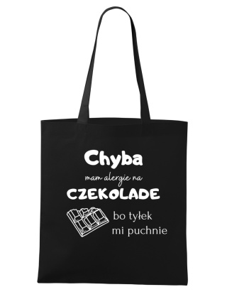 Shopperka "Chyba mam alergię na czekoladę, bo mi tyłek puchnie"