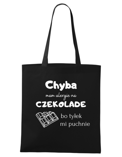 Shopperka "Chyba mam alergię na czekoladę, bo mi tyłek puchnie"