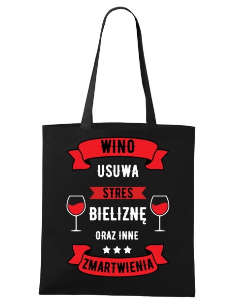 Shopperka "Wino usuwa stres, bieliznę i inne zmartwienia"