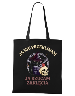 Shopperka "Ja nie przeklinam, ja rzucam zaklęcia" Kotek