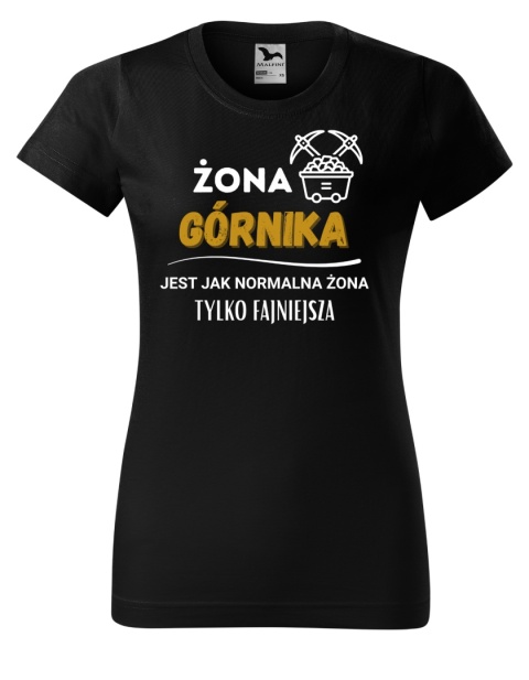 Barbórka - Koszulka dla żony górnika - Żona górnika jest jak normalna żona tylko fajniejsza