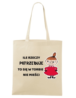 Shopperka "Ile rzeczy potrzebuje to się w torbie nie mieści" Mała Mi