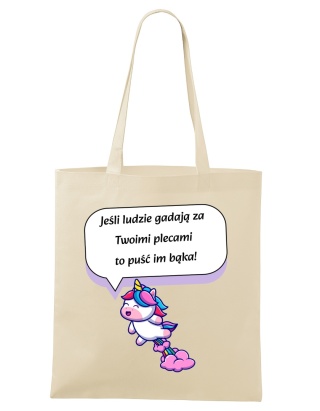 Shopperka "Jeśli gadają za Twoimi plecami, to puść im bąka!"