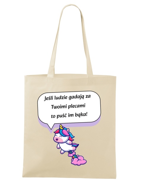 Shopperka "Jeśli gadają za Twoimi plecami, to puść im bąka!"