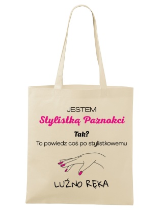 Shopperka "Jestem stylistką paznokci. Tak? To powiedz coś po stylistkowemu. Luźno ręka"
