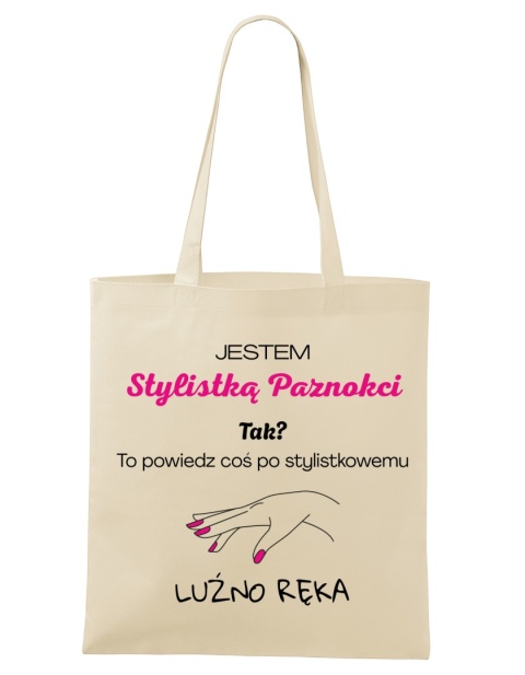 Shopperka "Jestem stylistką paznokci. Tak? To powiedz coś po stylistkowemu. Luźno ręka"